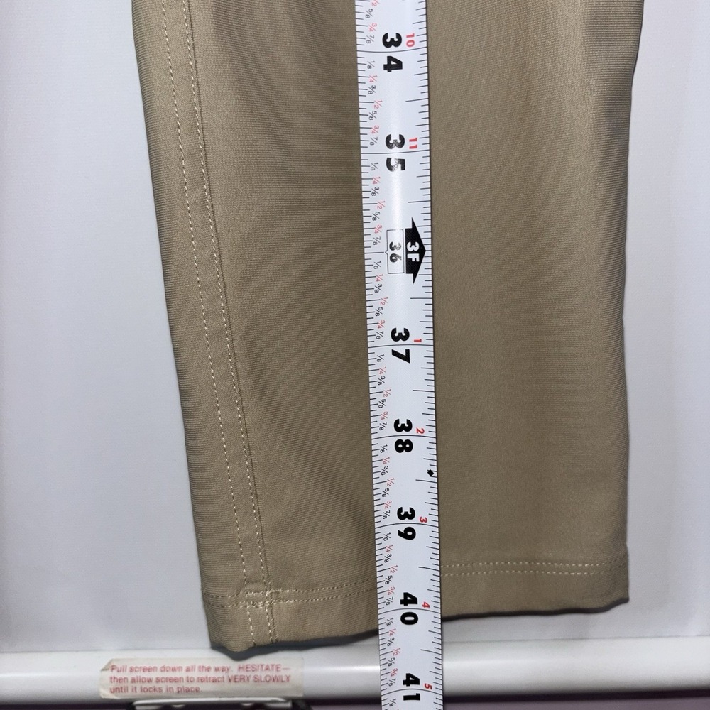 Lululemon Khaki Slim Straight Five Pocket Stretch Pants Men Size 33 Tan Works - Picture 5 of 11